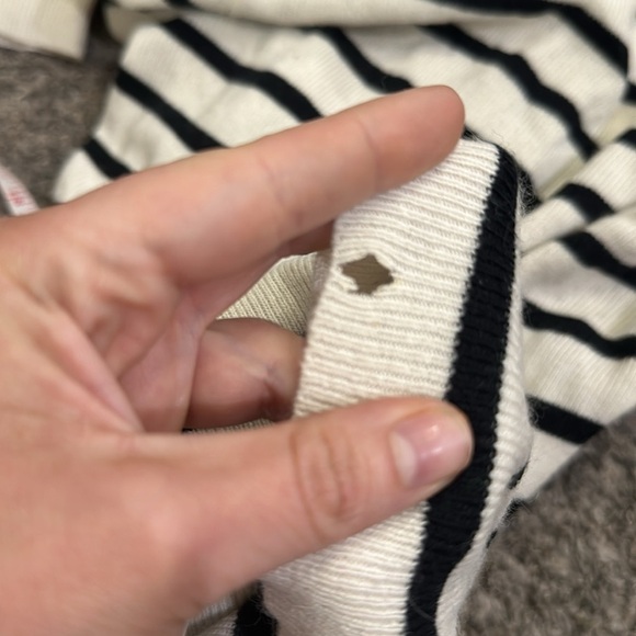 Reiss women’s black & off white sweater dress with gold button detail size small - Picture 5 of 6